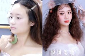 在悦风美妆学院学习五个月，真的太吃香了
